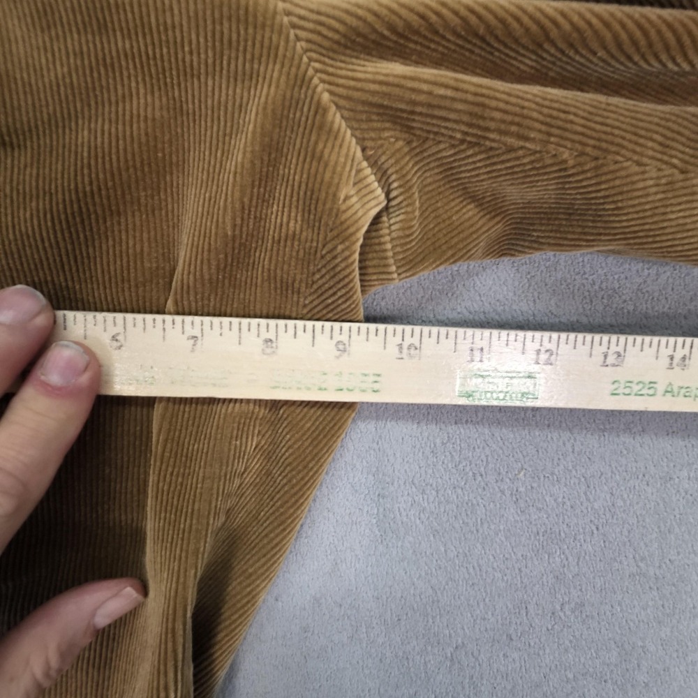 Ralph Lauren Pants Womens 6 Brown Corduroy Straight Leg Stretch Pockets - Picture 6 of 11